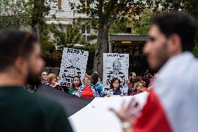 Pro-Palestinian Protest Marks 1st Year Of Gaza War  - Madrid