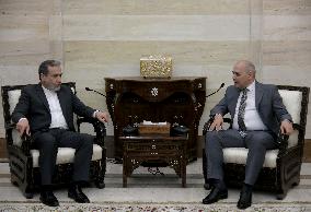 Iranian Foreign Minister Visit To Syria - Damascus