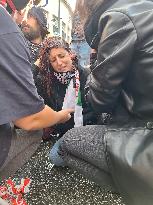 Police Clashes With Protesters At Pro-Palestine March - Rome