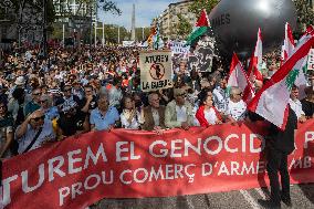 Demonstration In Support Of Palestine And Liban - Madrid