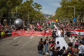 Demonstration In Support Of Palestine And Liban - Madrid