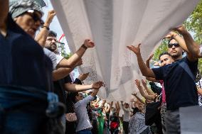 Demonstration In Support Of Palestine And Liban - Madrid