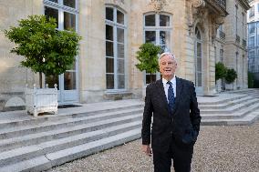 Exclusive - Michel Barnier At Hotel De Matignon - Paris