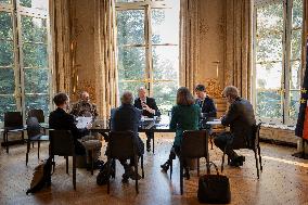 Exclusive - Michel Barnier At Hotel De Matignon - Paris