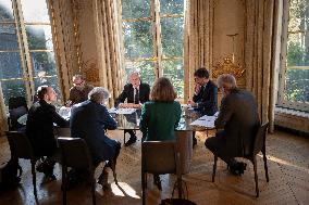 Exclusive - Michel Barnier At Hotel De Matignon - Paris