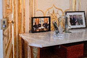 Exclusive - Michel Barnier At Hotel De Matignon - Paris