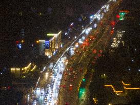 Vehicles Jam in Nanjing