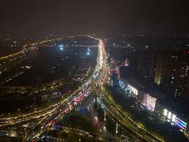 Vehicles Jam in Nanjing