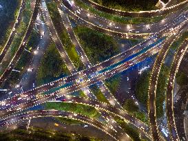 Vehicles Jam in Nanjing