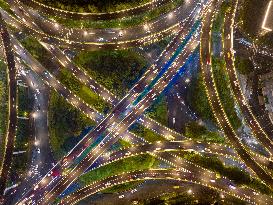 Vehicles Jam in Nanjing