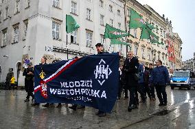 All-Polish Youth March In Krakow