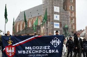 All-Polish Youth March In Krakow