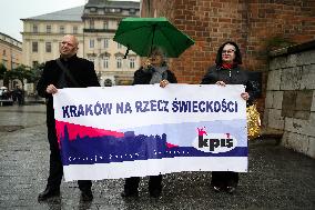 Manifestation Of Secularism In Krakow