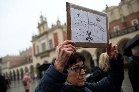 Manifestation Of Secularism In Krakow