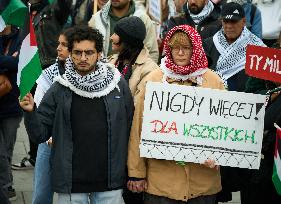 Palestine Rally In Warsaw