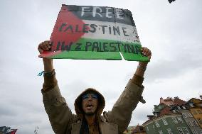 Palestine Rally In Warsaw