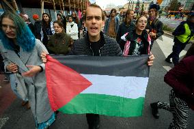 Palestine Rally In Warsaw