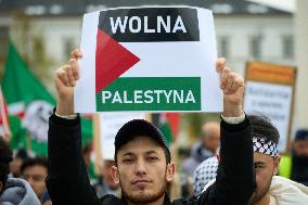 Palestine Rally In Warsaw