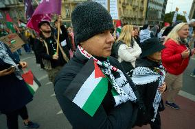 Palestine Rally In Warsaw