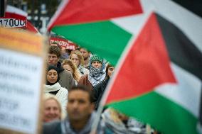 Palestine Rally In Warsaw