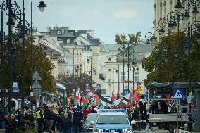 Palestine Rally In Warsaw