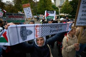 Palestine Rally In Warsaw