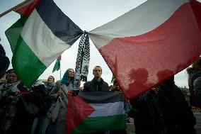 Palestine Rally In Warsaw