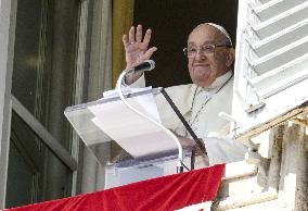 Pope Francis Leads The Angelus - Vatican