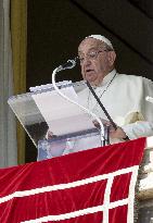 Pope Francis Leads The Angelus - Vatican