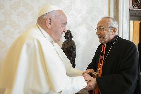 Pope Francis Private Audience With Raphael Bedros - Vatican