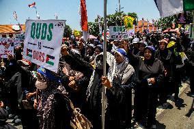 Pro Palestine Rally In Indonesia