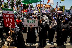 Pro Palestine Rally In Indonesia