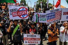 Pro Palestine Rally In Indonesia