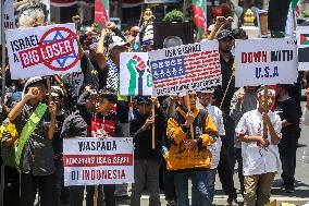 Pro Palestine Rally In Indonesia