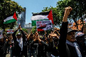 Pro Palestine Rally In Indonesia