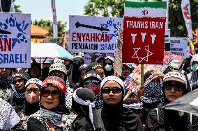 Pro Palestine Rally In Indonesia