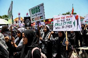 Pro Palestine Rally In Indonesia