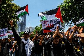 Pro Palestine Rally In Indonesia