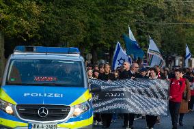 ''Bring Them Home'' Demo In Duesseldorf To Mark The First Anniversary Of The October 7 Hamas Attack