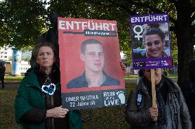 ''Bring Them Home'' Demo In Duesseldorf To Mark The First Anniversary Of The October 7 Hamas Attack