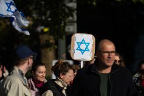 ''Bring Them Home'' Demo In Duesseldorf To Mark The First Anniversary Of The October 7 Hamas Attack