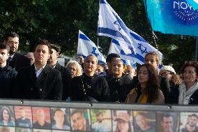 ''Bring Them Home'' Demo In Duesseldorf To Mark The First Anniversary Of The October 7 Hamas Attack