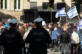 ''Bring Them Home'' Demo In Duesseldorf To Mark The First Anniversary Of The October 7 Hamas Attack