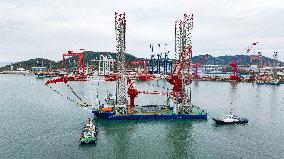 Fourth Generation Offshore Wind Power Construction Platform Delivery