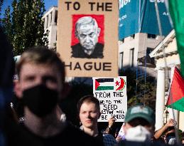 Demonstration for Palestine and Lebanon at the White House