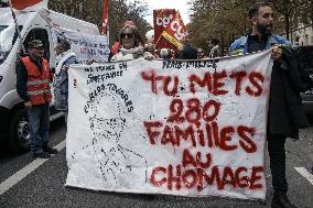 Manifestation Intersyndicale - Inter-Union Demonstration - Paris