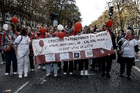 Manifestation Intersyndicale - Inter-Union Demonstration - Paris