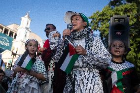 Demonstration for Palestine and Lebanon at the White House