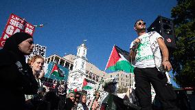 Demonstration for Palestine and Lebanon at the White House