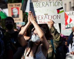 Demonstration for Palestine and Lebanon at the White House